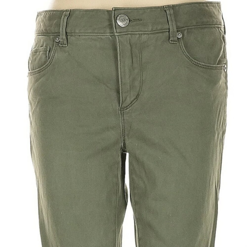 LOFT straight leg pants, size 28/6, olive green